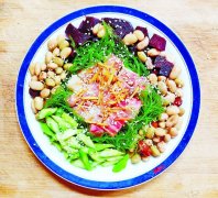 鲷鱼杂豆沙律
