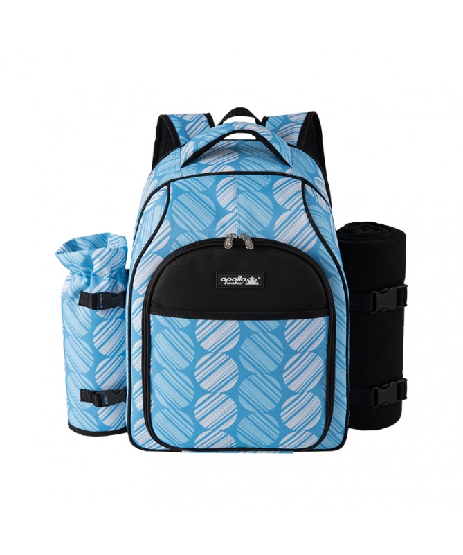 APOLLO WALKER 4 PERSON PICNIC BACKPACK WITH COOLER COMPARTMENT