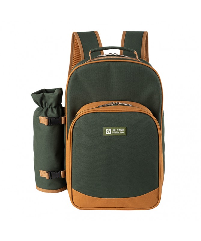 2 PERSON PICNIC BACKPACK WITH COOLER COMPARTMENT