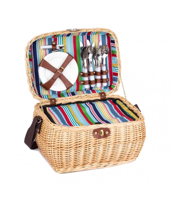 GOLD WICKER BASKET
